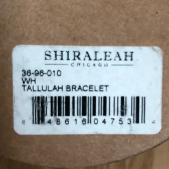 Shiraleah Anthropologie Bracelet Bangle Open Fringe Tallulah White Tassels - Picture 5 of 6